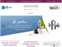 Tablet Screenshot of laurenbrookecosmetiques.com